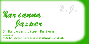 marianna jasper business card